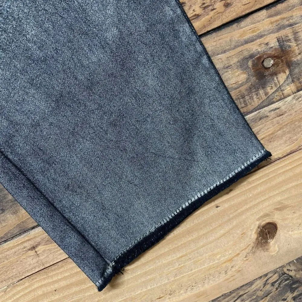 #6 Women's Black and Silver Metallic Crop Jeans Pants by Escada, Sz: 44 Size undefined - Image 2