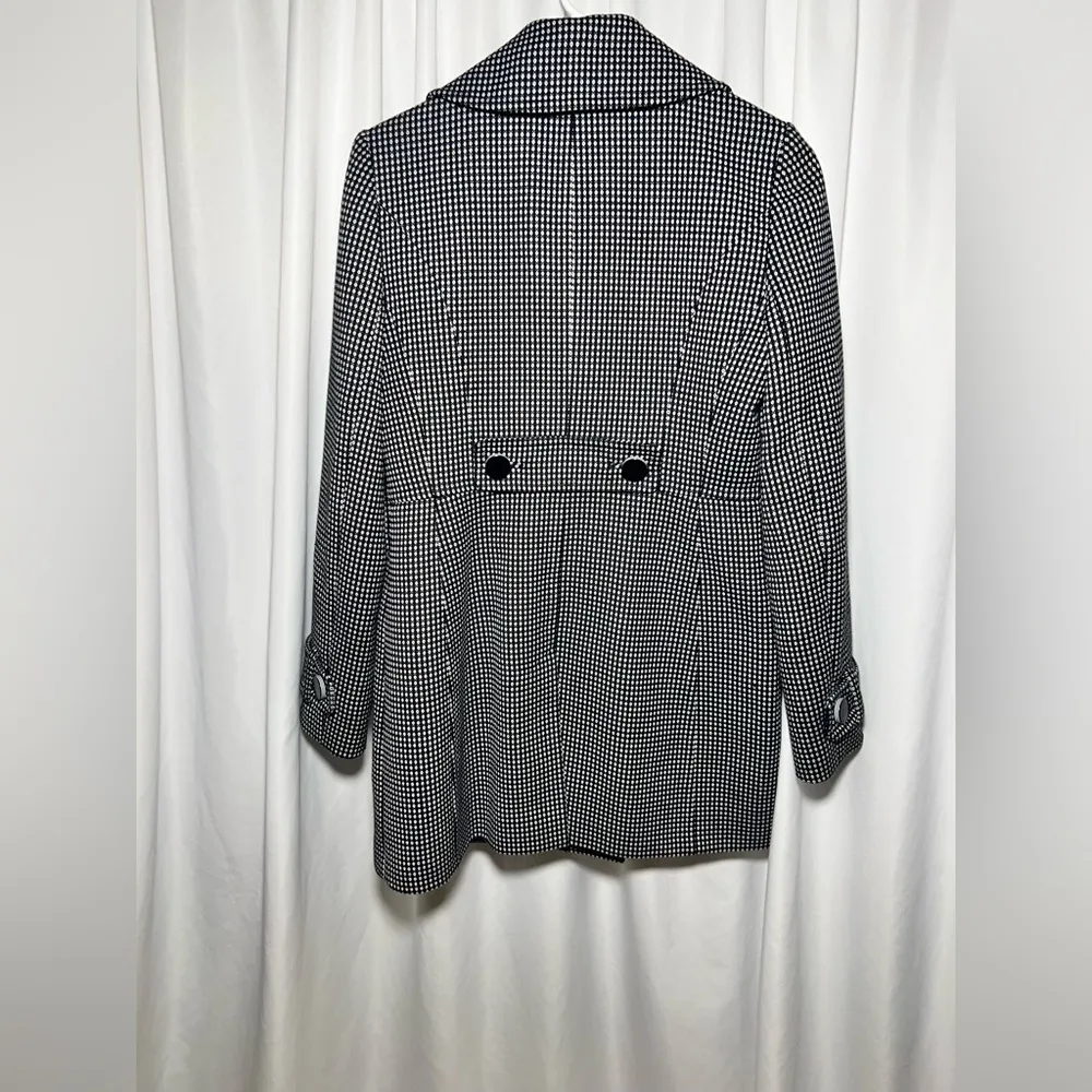 Halogen  Blazer style white and black trench jacket | S - Image 9