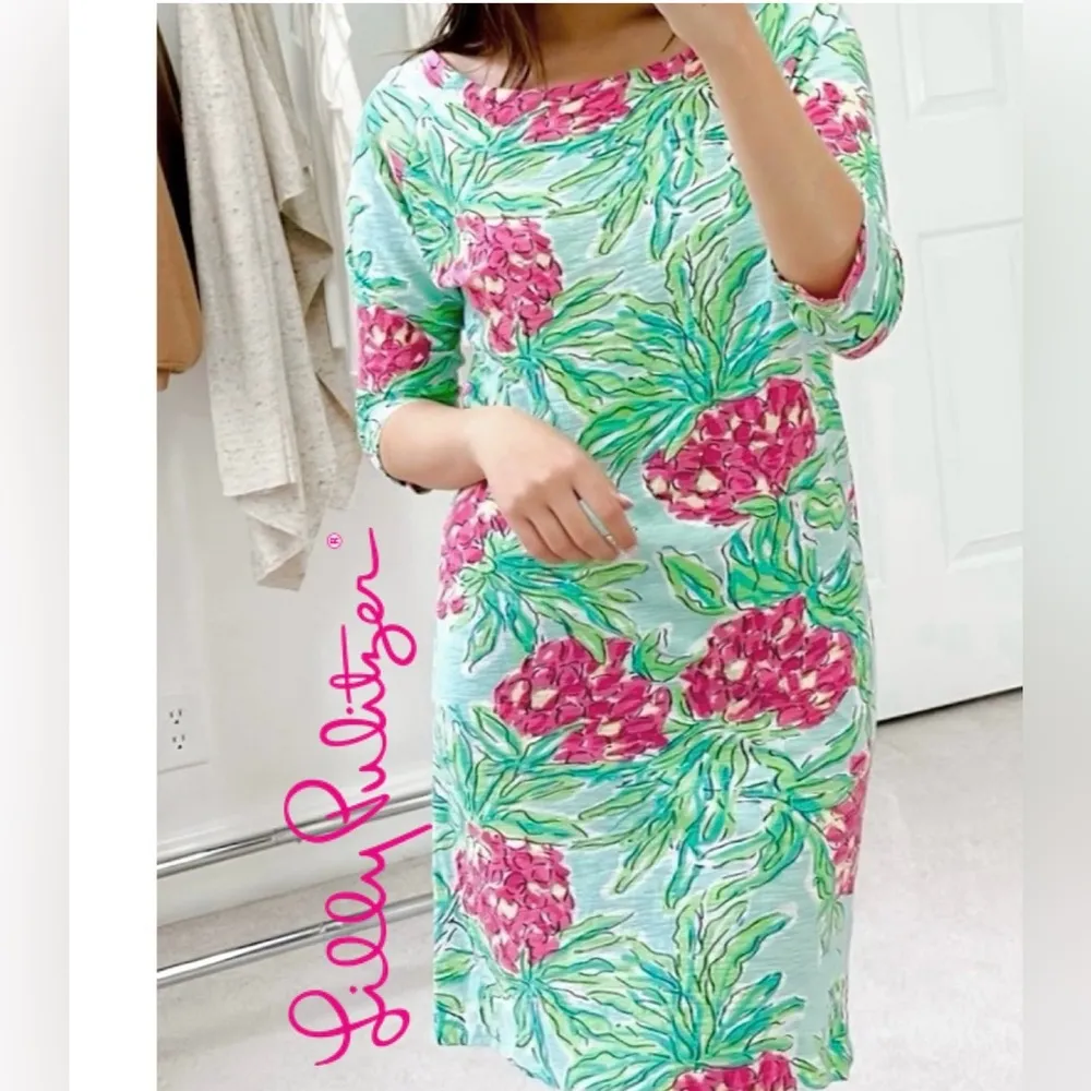 Lilly Pulitzer Spike The Punch Cassie Tshirt Shift Dress Cotton Size X-Small XS - Image 8