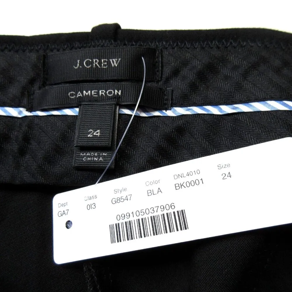 NWT J.Crew Slim Crop Cameron in Black Four Season Stretch Ankle Crop Pants 24 - Image 3