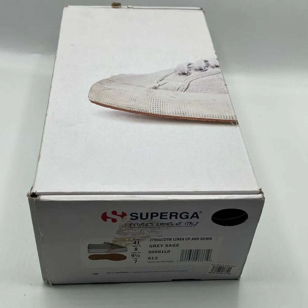 Superga Grey Sage Platform Sneakers Shoes EU 41 Mens Sz 8 Women’s Sz 9.5 - Image 11