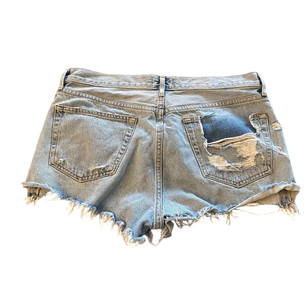 Agolde Cutoff Bitter Button‎ Fly Jean Shorts Sz 31 - Image 5