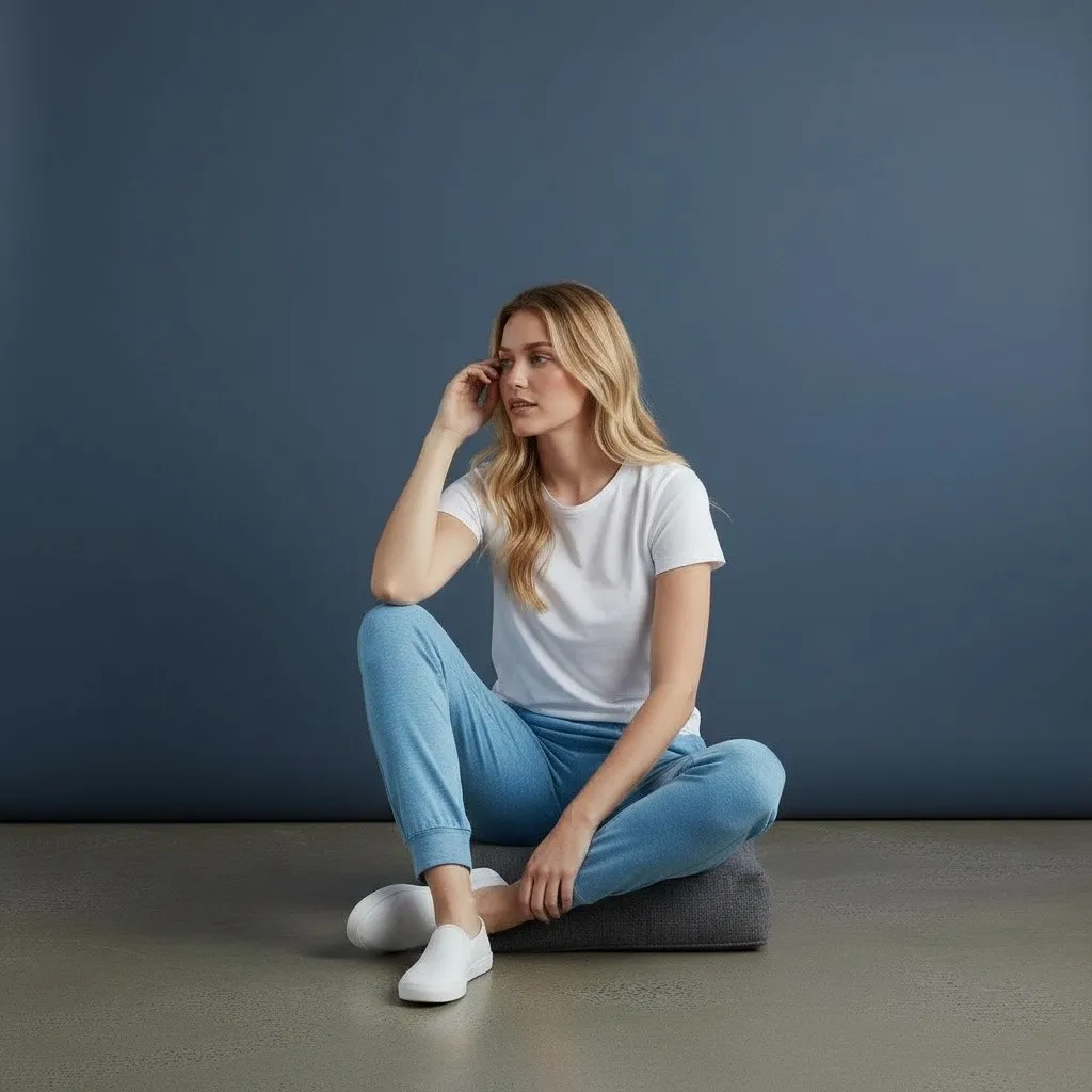 Avalanche OSC. small casual lounge joggers light baby blue athletic sweat pants - Image 4