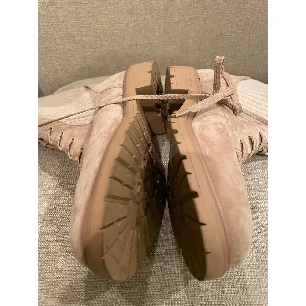 Circus by Sam Edelman Sam Edelman Lydell Combat Boot Sesame Suede Beige, S87 - Image 4