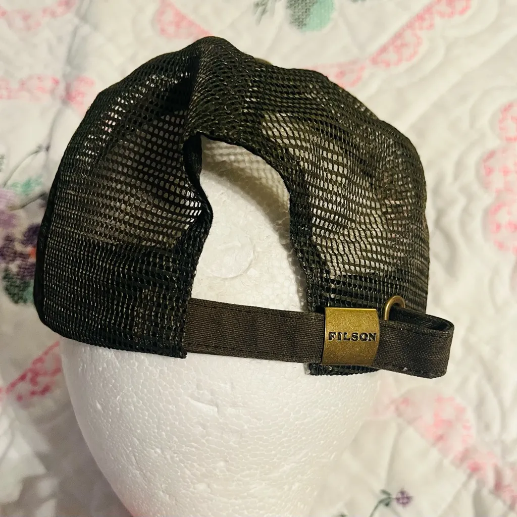 Filson Logger Logo Mesh Cap Otter Green one size - Image 4