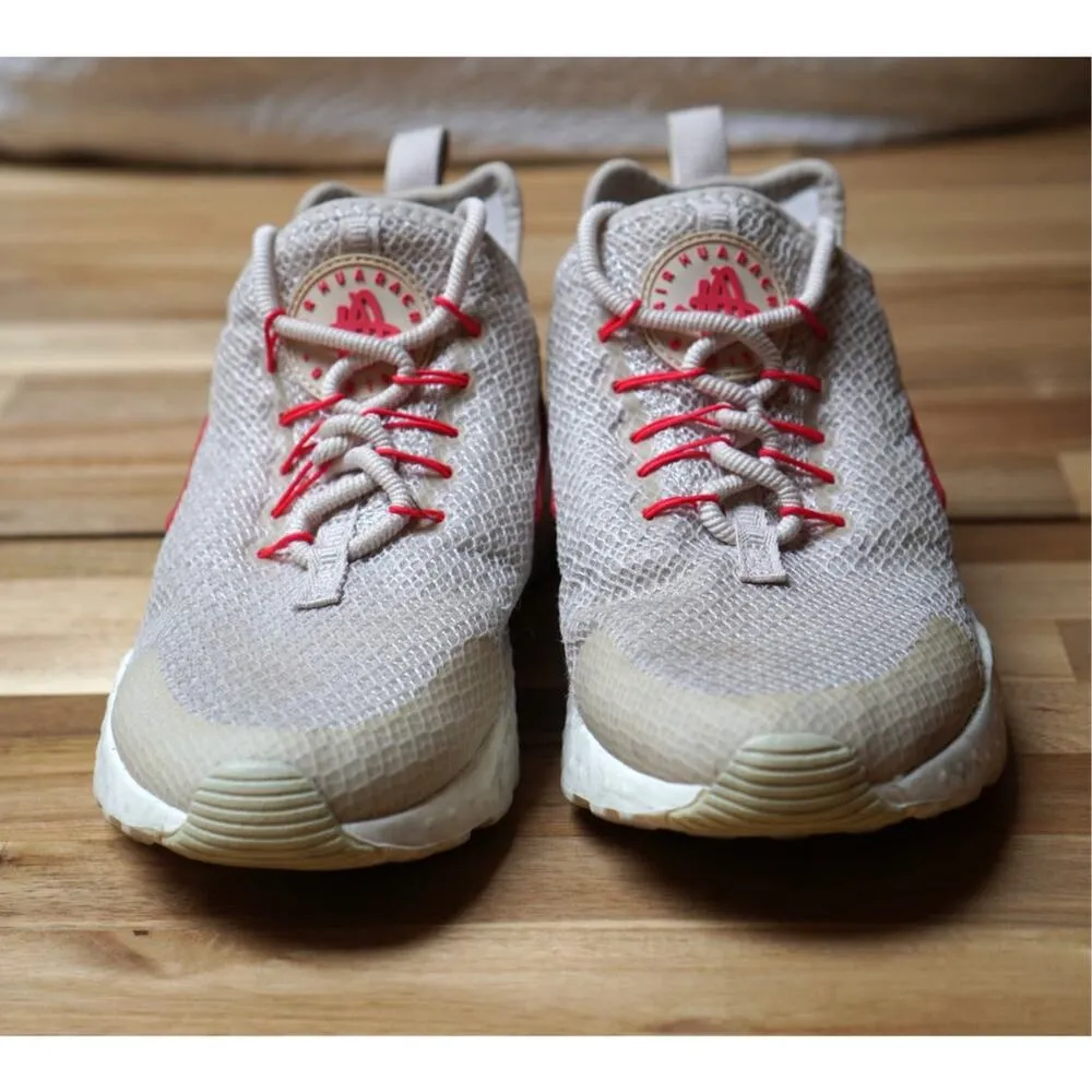Nike Air Huarache Run Ultra Women Running Urban Sneakers Tan Pink Size 7 - Image 4