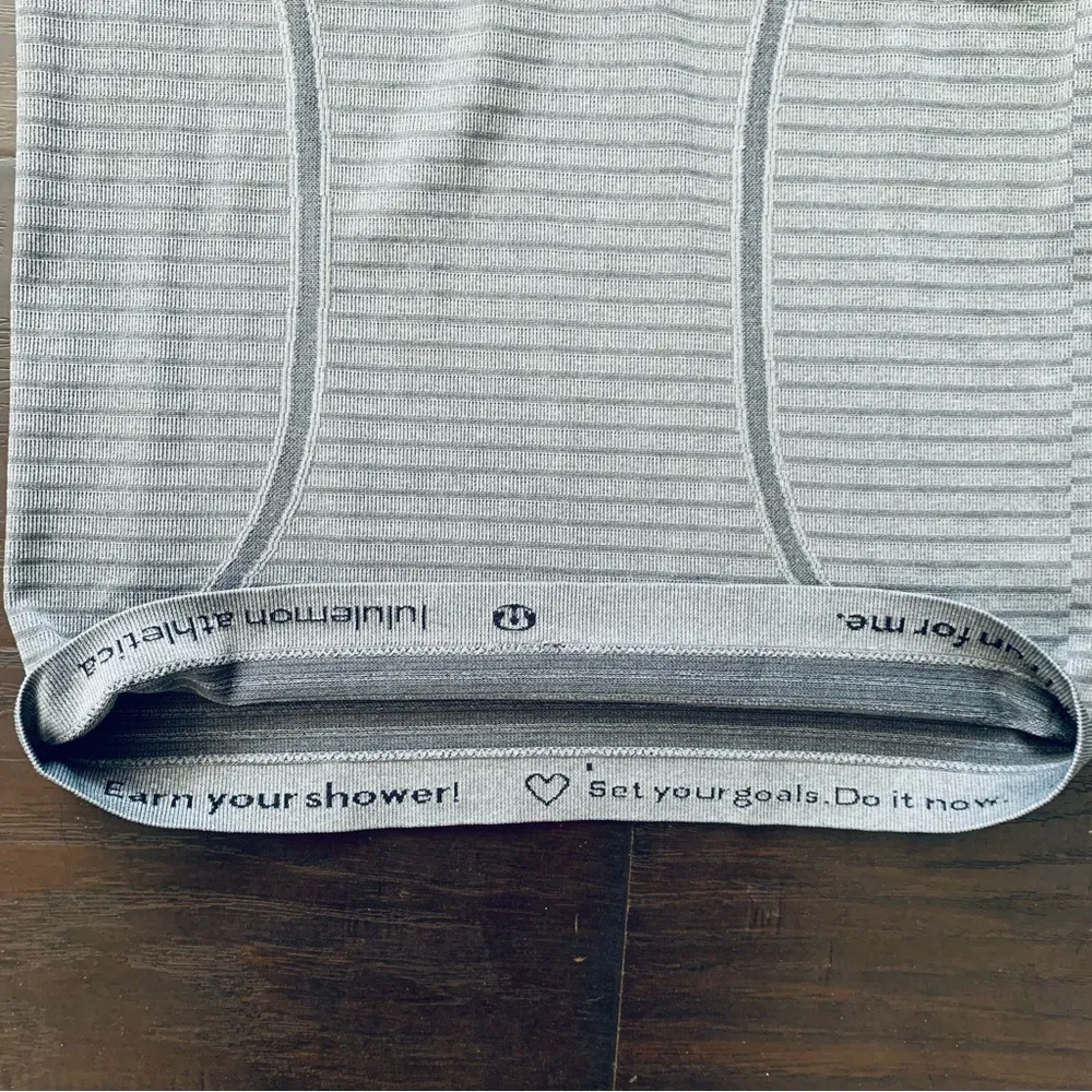 Lululemon Run: Swiftly Tech High-Neck Racerback Tank Top - Stripe Slate Size 4-6 - Image 10