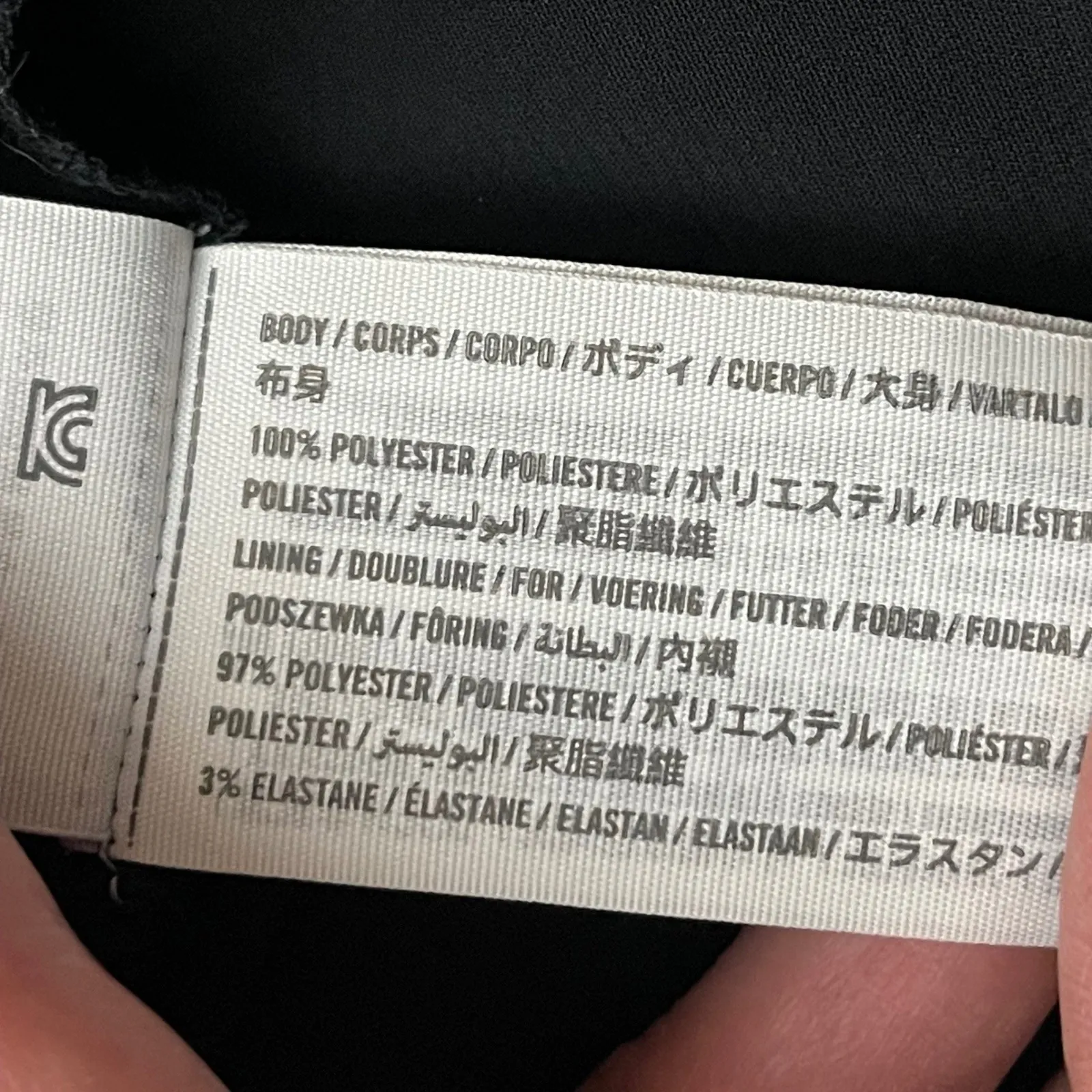 ABERCROMBIE & FITCH Geometric Print Wrap Dress Small Petite Black Cream NEW - Image 7