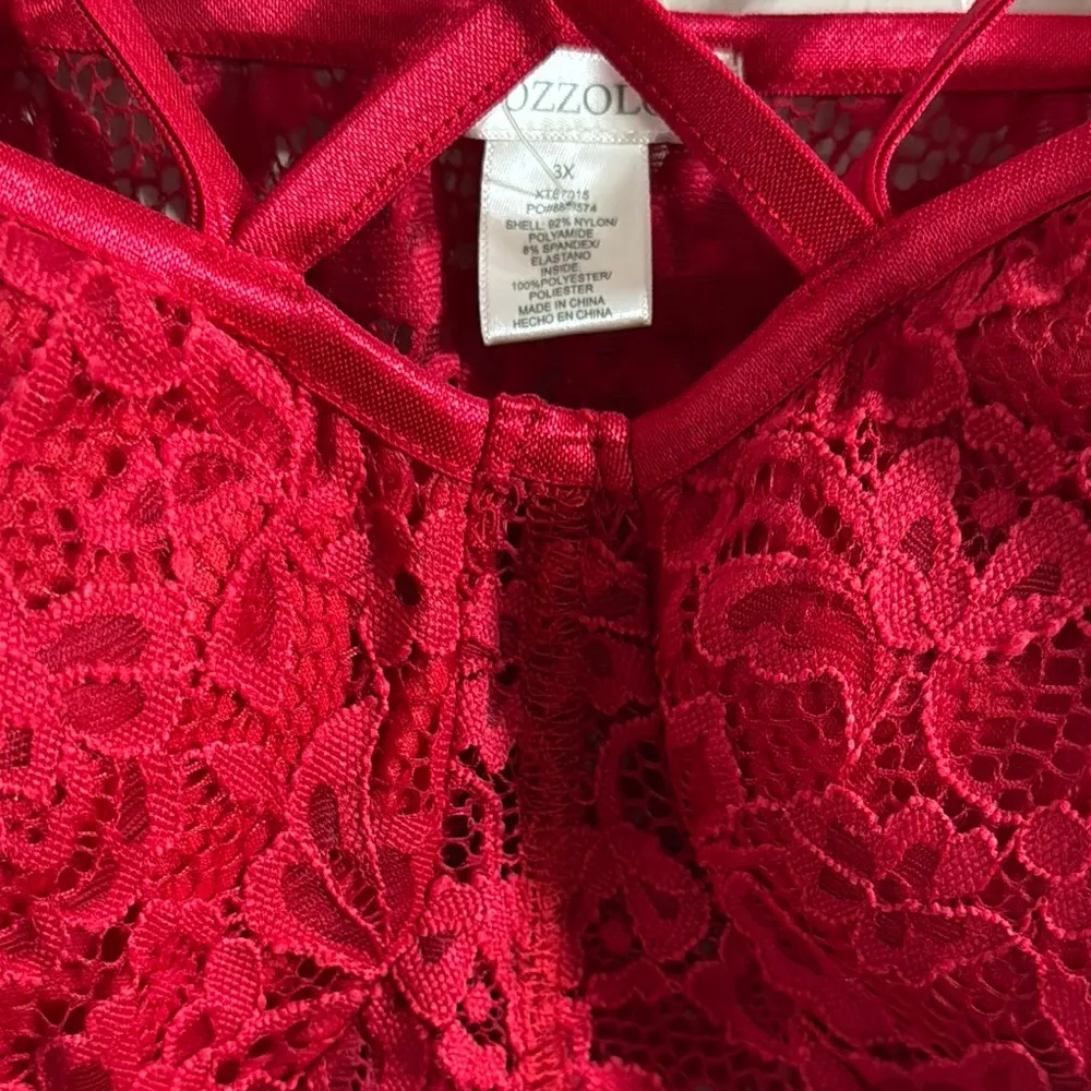 Elegant Red Lace Bralette - Image 5