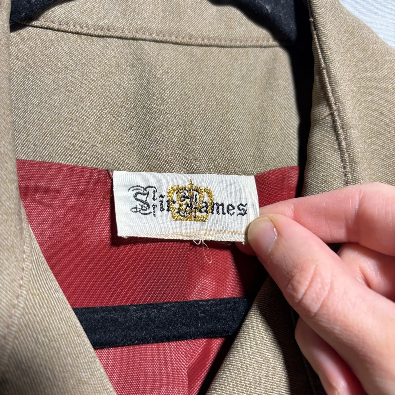 Vintage Sir James Tan Button Up Jacket Womens L Chic Heritage Minimalist Classic Size L - Image 3