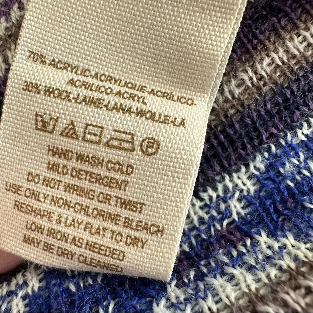 Free People Nordic Fair Isle Sweater Dress Sleeveless Wool Blend Size S - Image 10