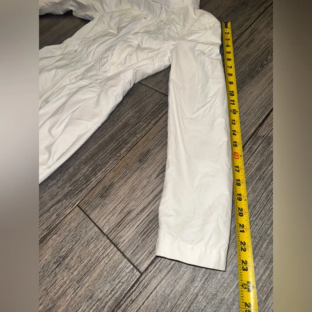 Armani Exchange White High Collar Fitted Women’s Bubble 3/4 PeaCoat size Small - Image 10