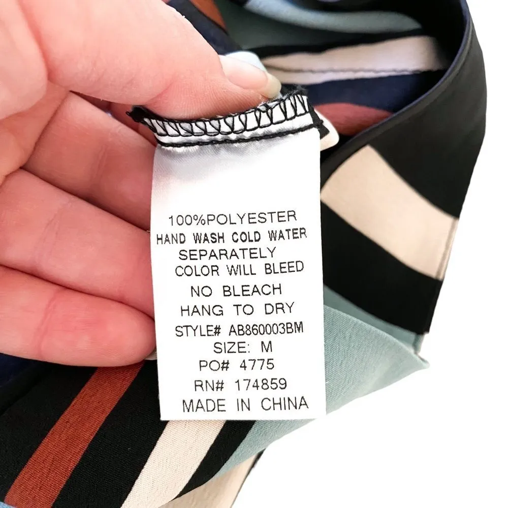 Vici Dolls Love Encounter Multicolor Striped Resort Wide Leg Pants Size Medium - Image 7