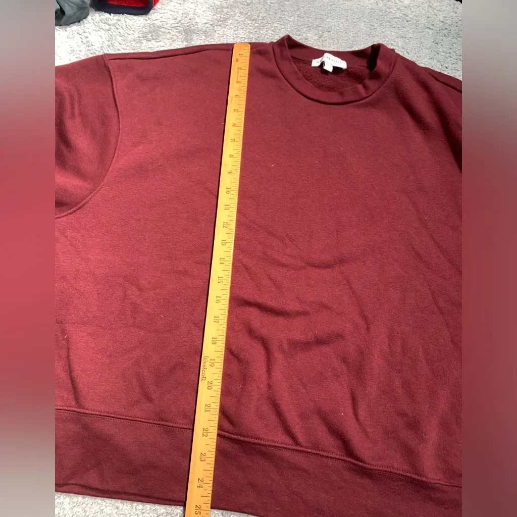 Weworewhat burgundy wellness club crew neck sweatshirt XL - Image 5