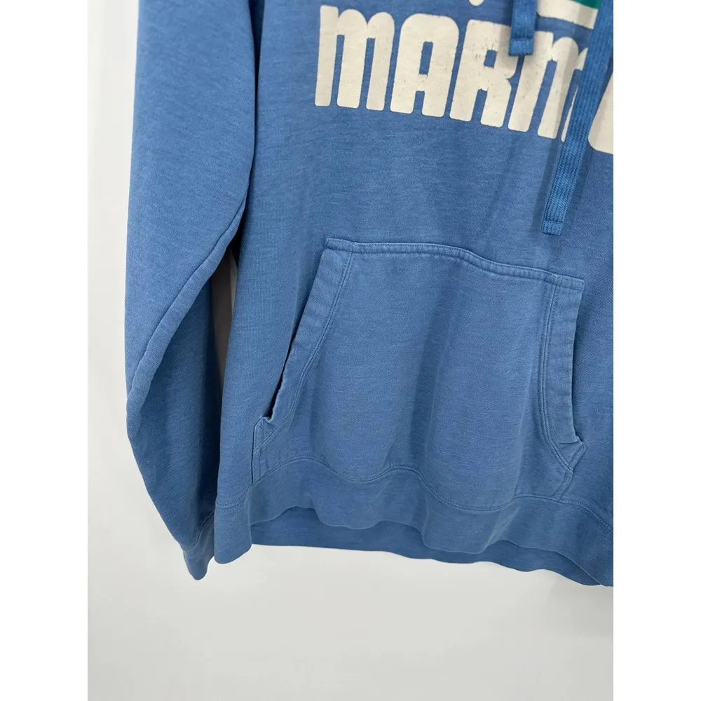 Marmot Coastal Getaway Blue Logo Pullover Hoodie Women's Size Medium M - Image 4