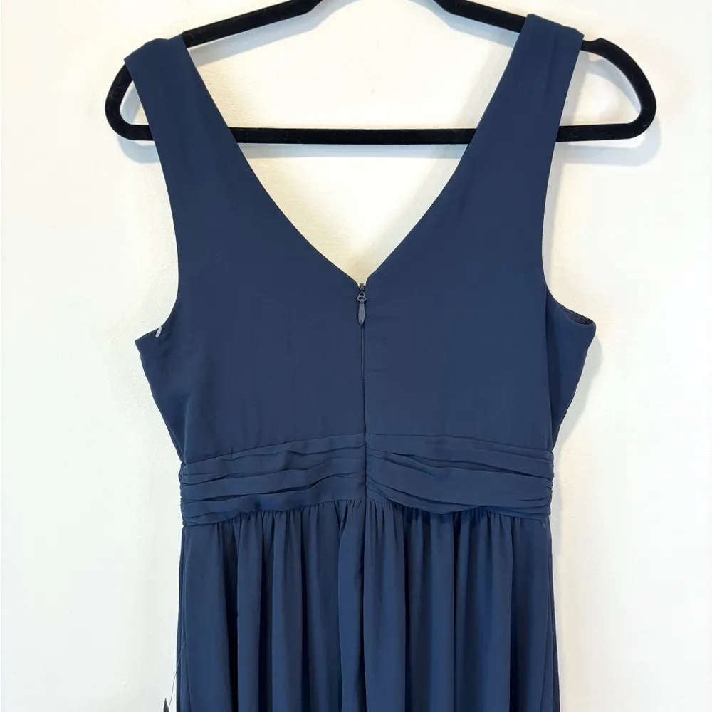 Lulus Thoughts of Hue Surplice Sleeveless Navy Blue Maxi Dress Bridesmaid Formal - Image 7