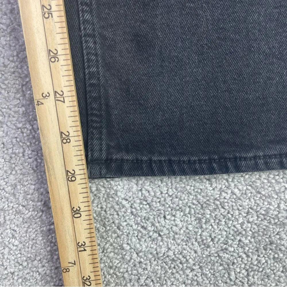 Hollister Dad Jean Women's 27 Black Straight High Rise Stretch - Image 9