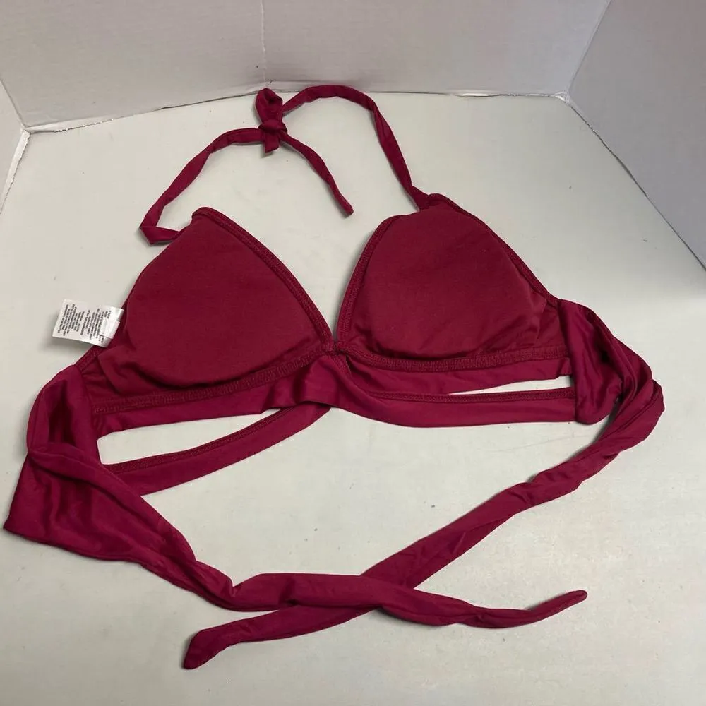 MOSSIMO Wine Bikini Top Size Large‎ Red - Image 2