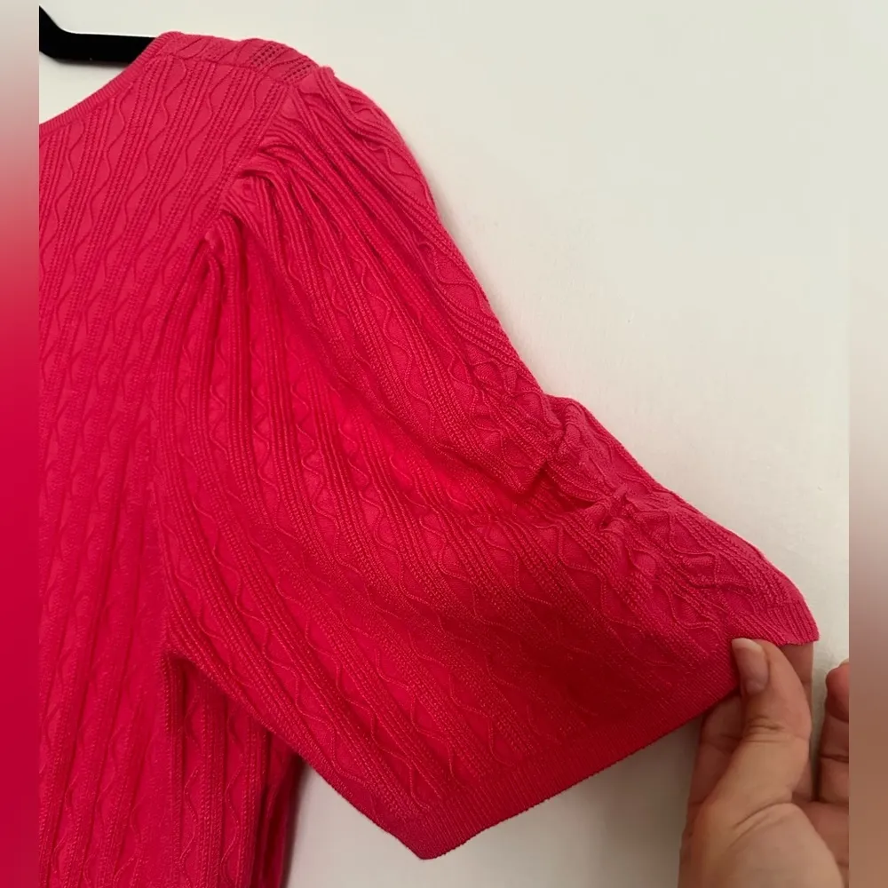 Torrid  Pink Fitted Pullover V-neck Sweater - Image 9