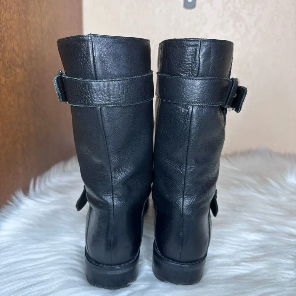 Stuart Weitzman Lotroops Moto Harness Boots Size 7 - Image 4