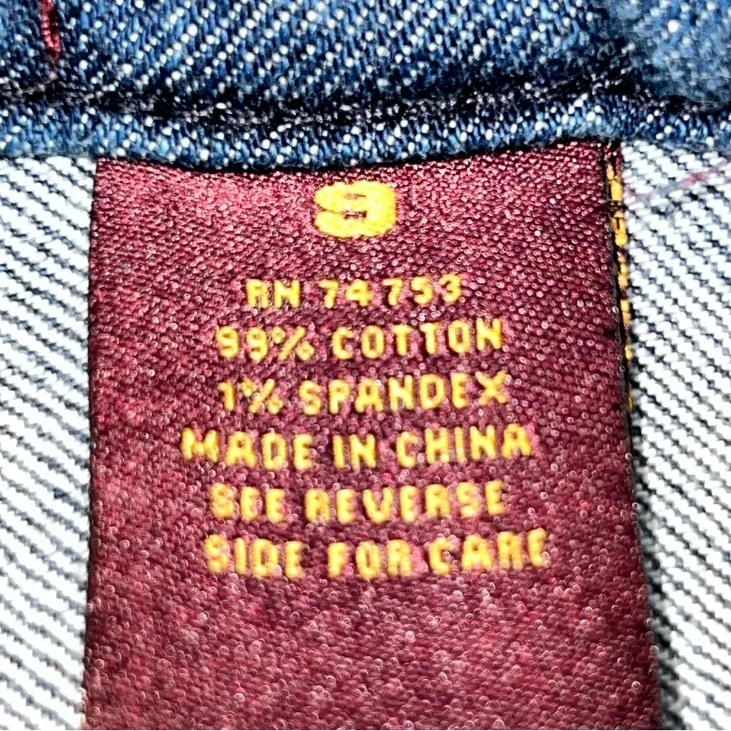 Zana-di Wormen's Skinny Dark Wash Jeans w/Studs Down the Outer Thigh-Jr. Size 9 - Image 14