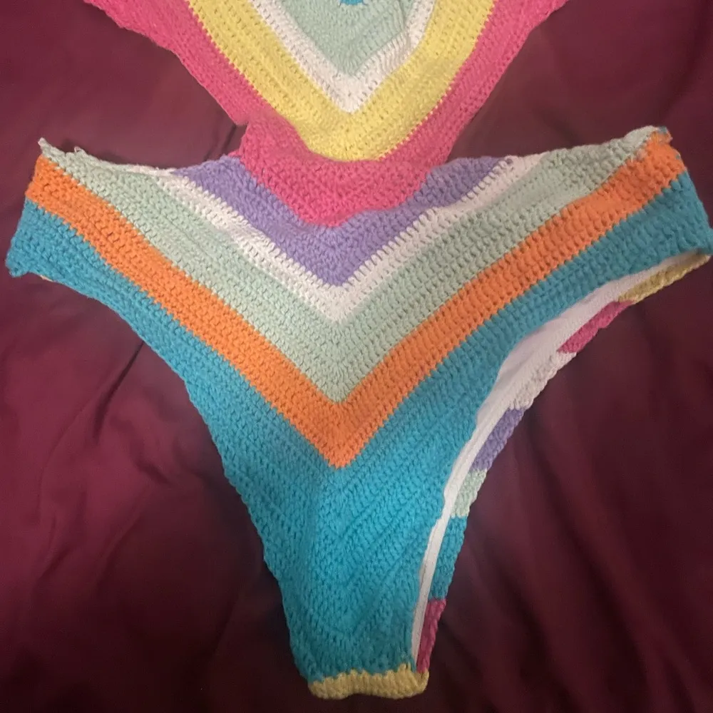 Knitted crochet one piece swimsuit - Image 7