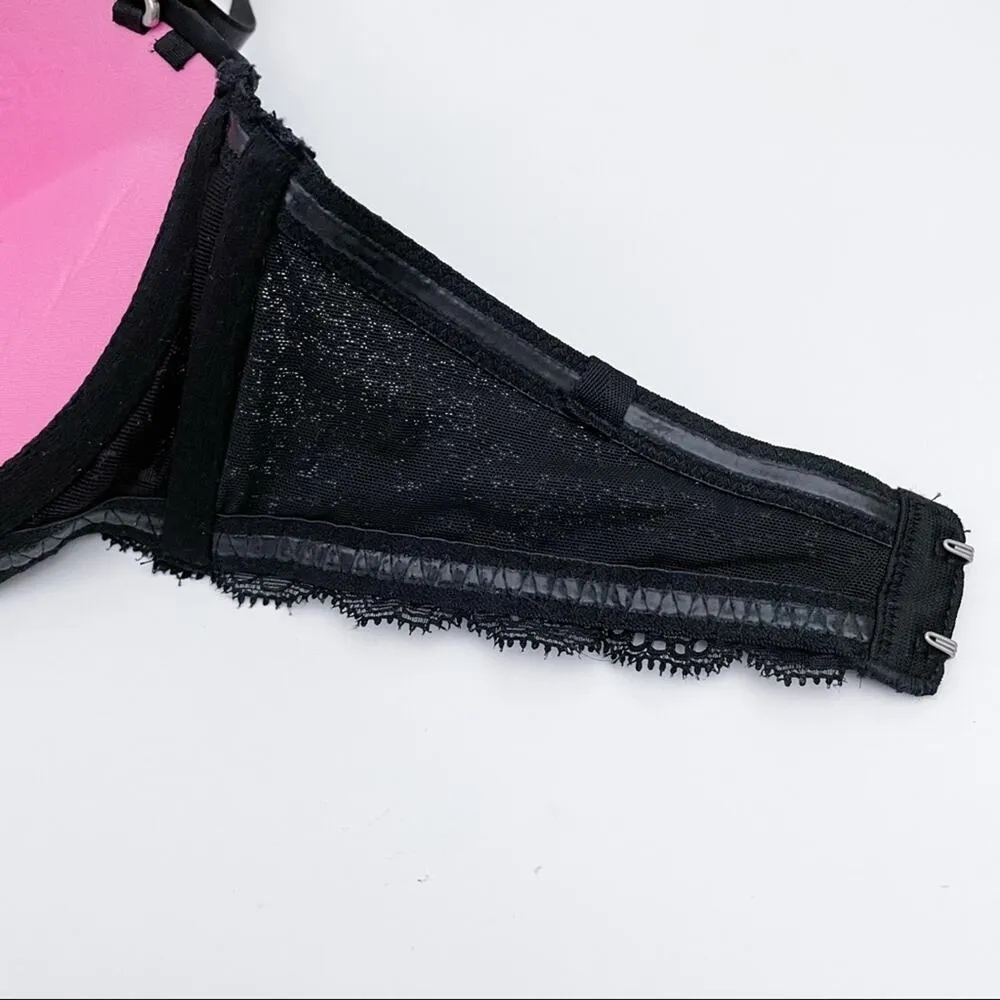 VS PINK Black Sequin Strapless Bra - Image 6