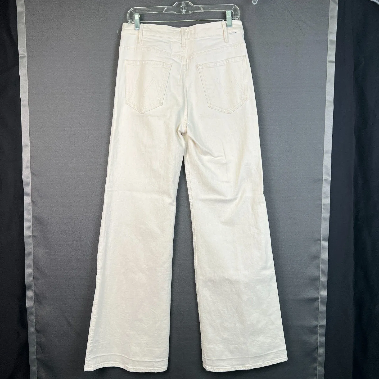 MOTHER Denim Hustler Roller Heel Wide Leg in Act Natural sz 30 - Image 2