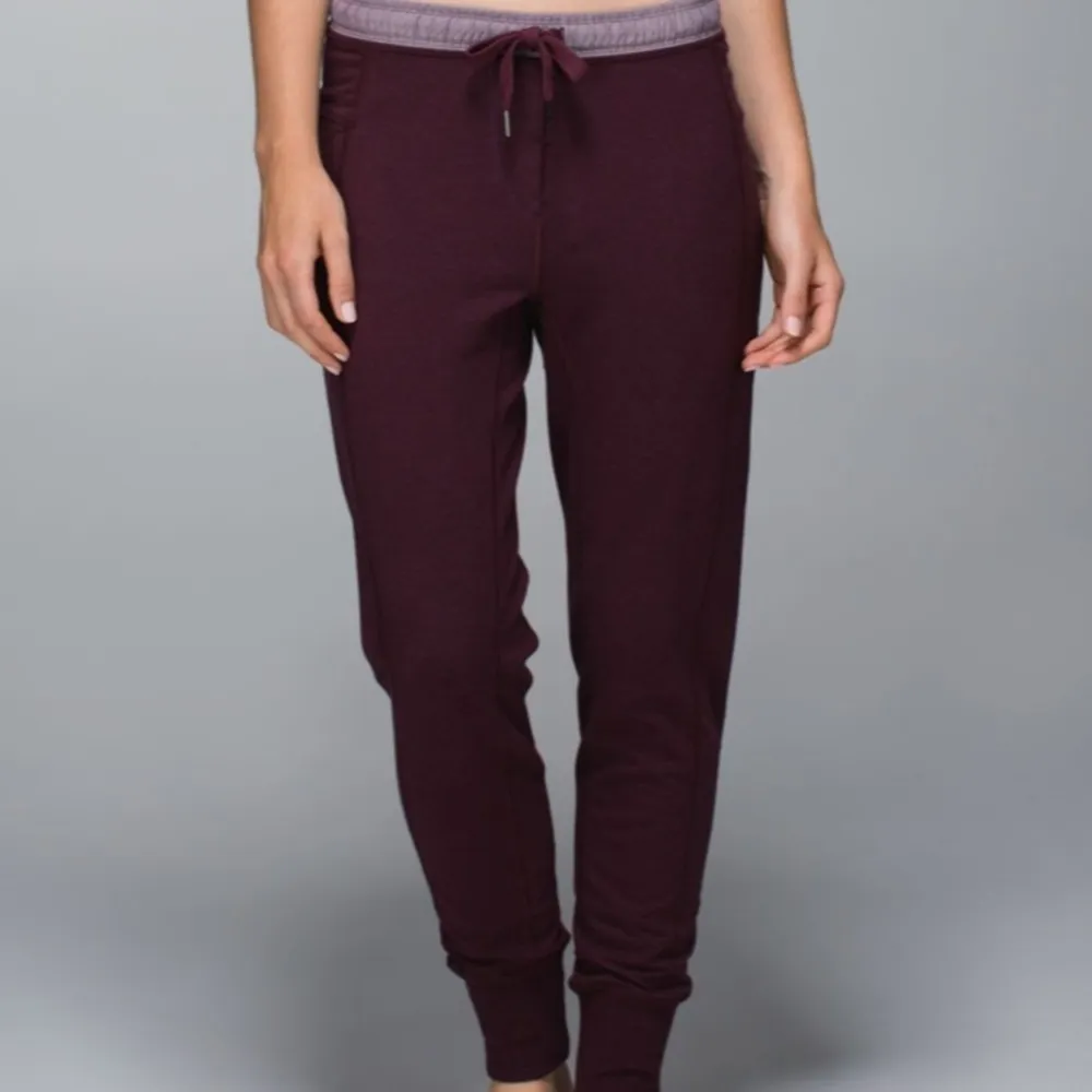 Lululemon Happy Yin Year Pants Sweatpant II Heathered Bordeaux Drama Purple 2 - Image 2