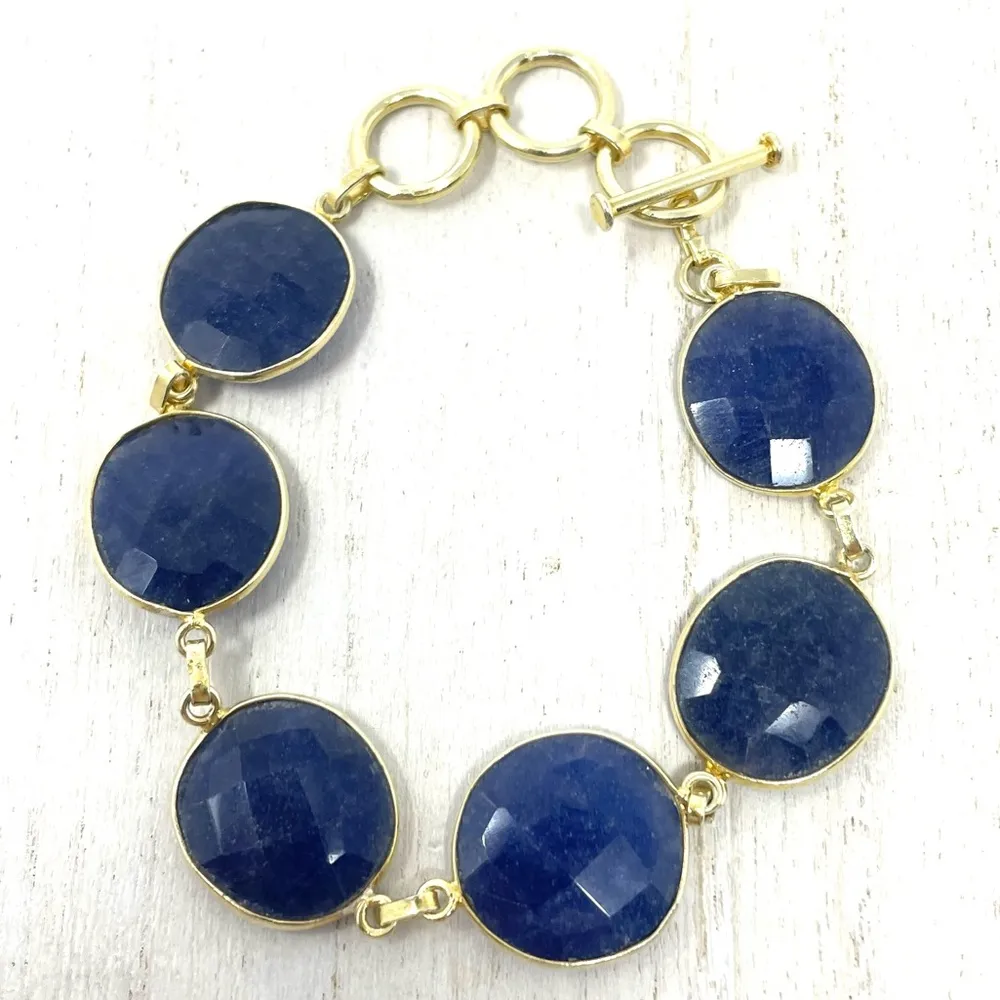 Sterling silver bracelets, 18K gold overlay and semiprecious stones - Image 11