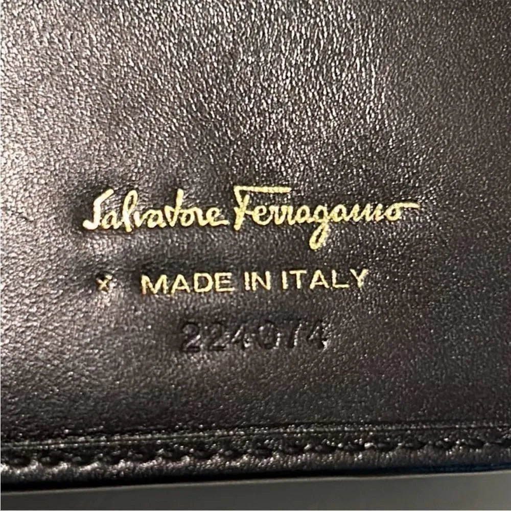 Ferragamo Vara Bifold Wallet Gold ($550) ✨ professionally cleaned and relined ✨ - Image 3