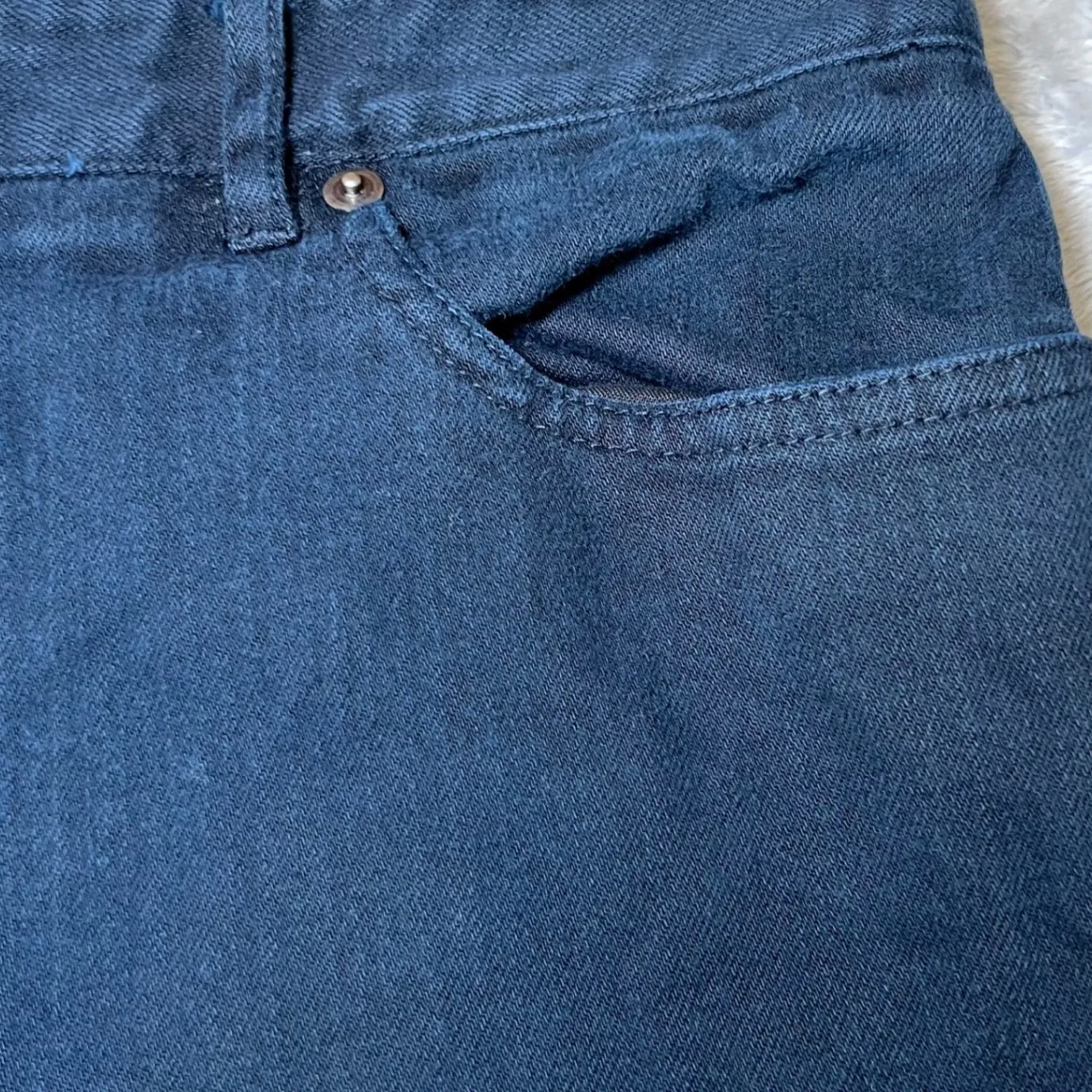 Talbots Dark Wash Blue Jeans Womens 16 Long Stretch Embroidered Pockets Casual - Image 15