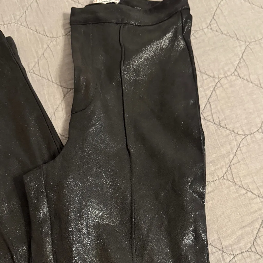 Flying Tomato Black Shimmer Flare Pants - Image 3