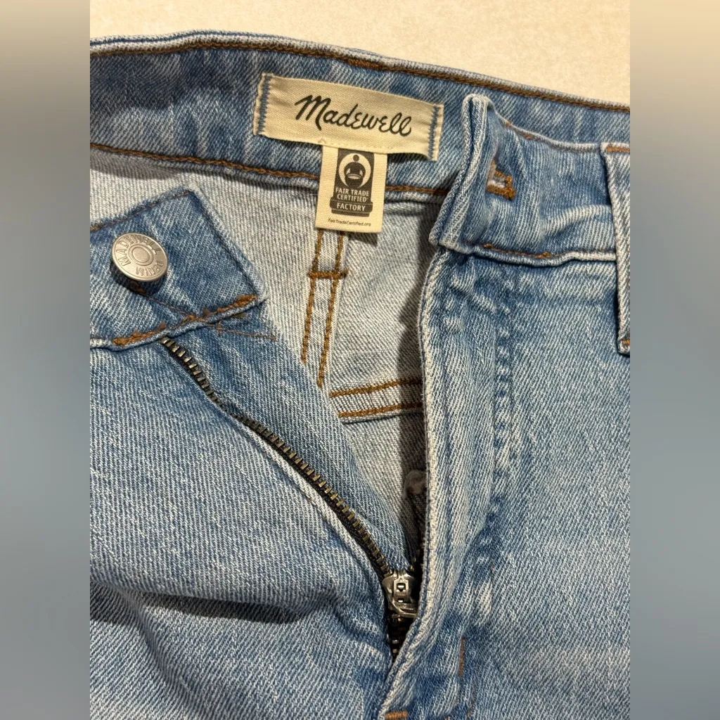 Madewell Women's The Curvy Perfect Vintave Wide-Leg Crop Jeans Light Wash 31P - Image 6