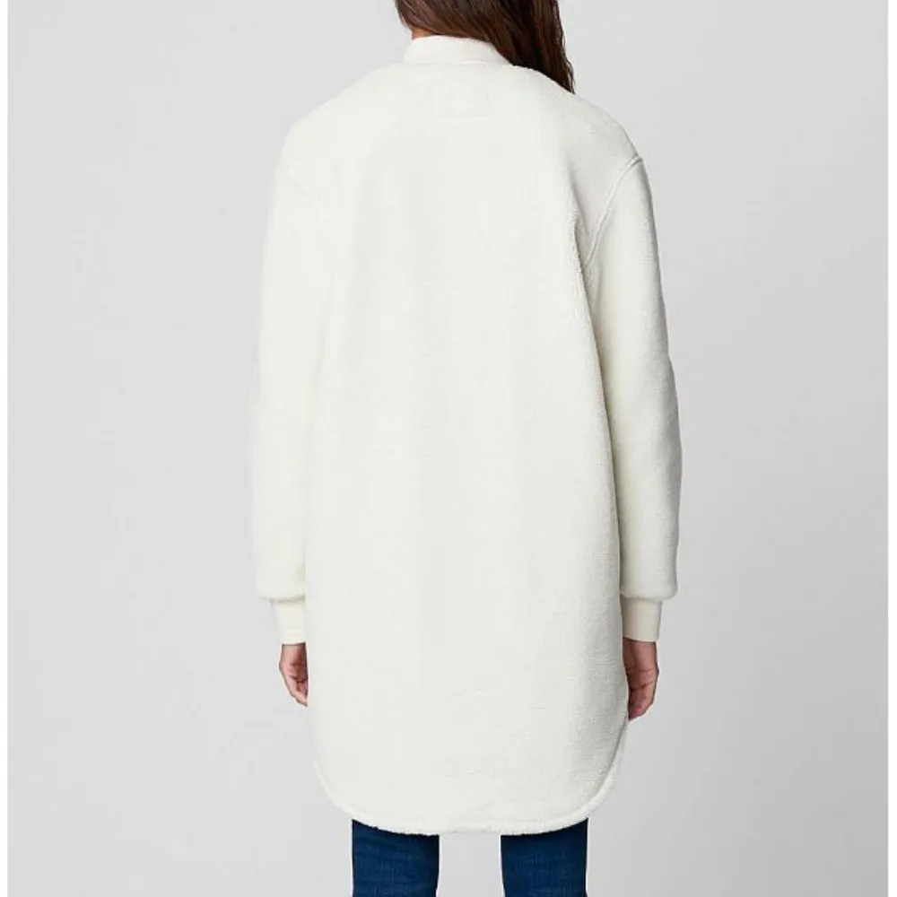 Angel's Advocate Bomber Sherpa Fuzzy Teddy Faux Fur Long Coat Jacket - Image 6