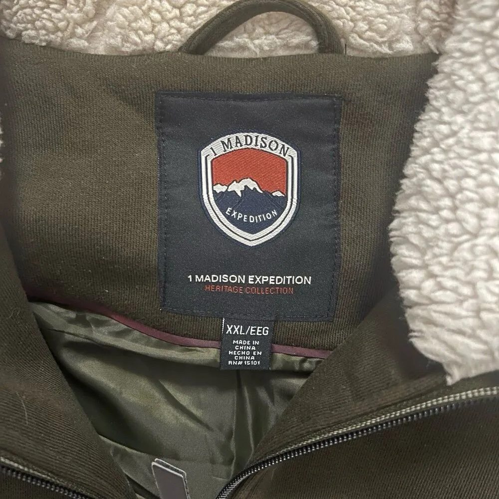 1 Madison  expedition olive green Sherpa coat - Image 4