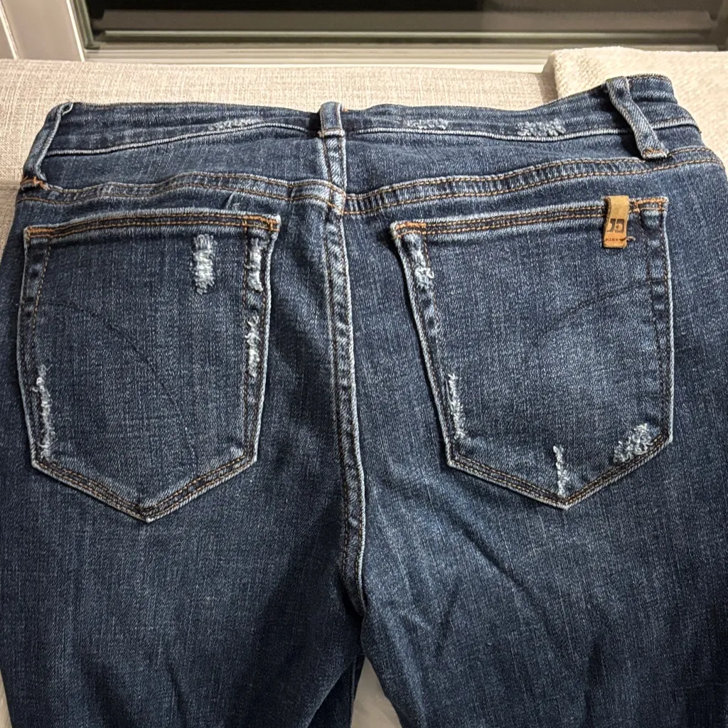 Joe's Jeans Dark Blue Cuffed Denim Sz 24 - Image 5