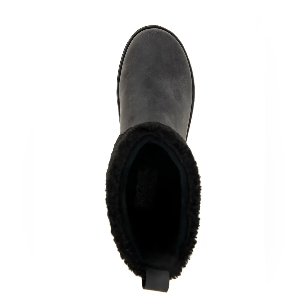 JBU Women's Cozy Black and Gray Winter Boots Size 7 - Image 5