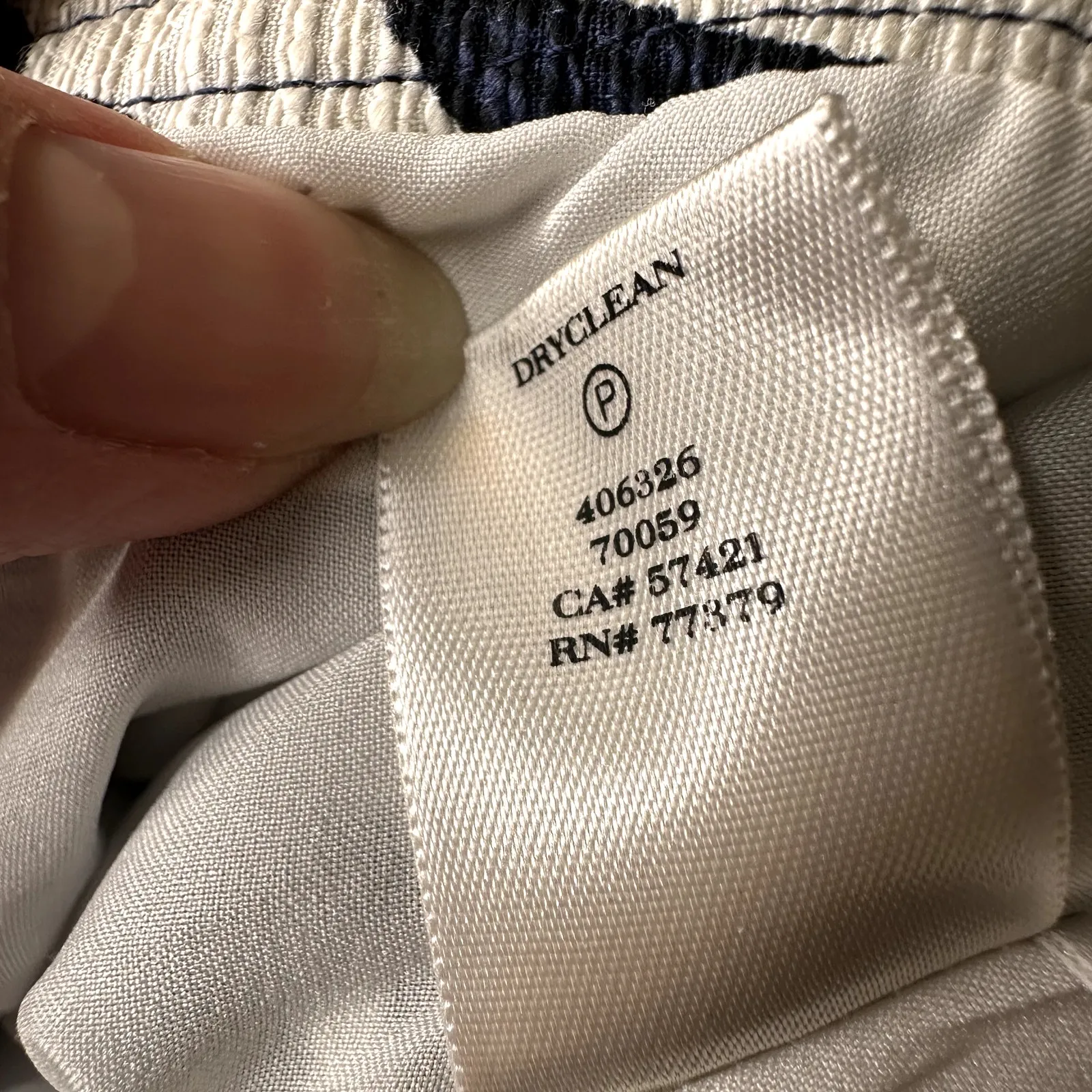 Ann Taylor Foral A-line Mini Skirt Navy Size 4 Corpcore Professional Preppy - Image 7