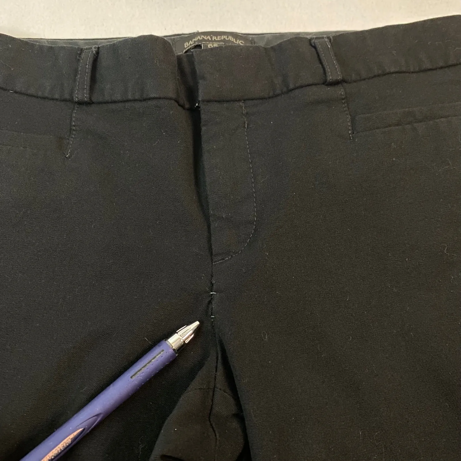 Banana Republic Sloan Women's Black Pants Slim Fit Ankle Career Sz 6S *FLAW‎ GUC - Image 15