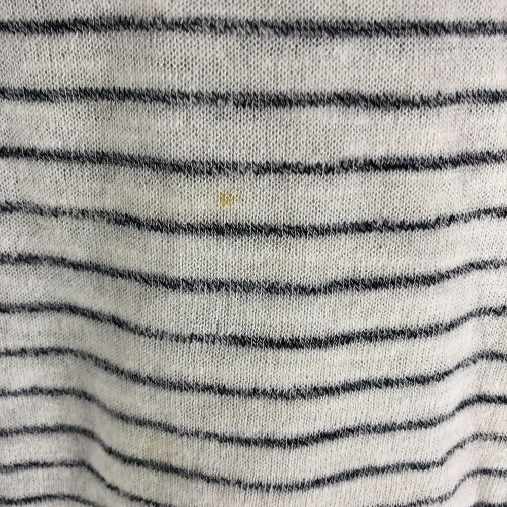 Old Navy Womens Striped Relaxed Scoop Neck Sweater Black White Size L - Image 3