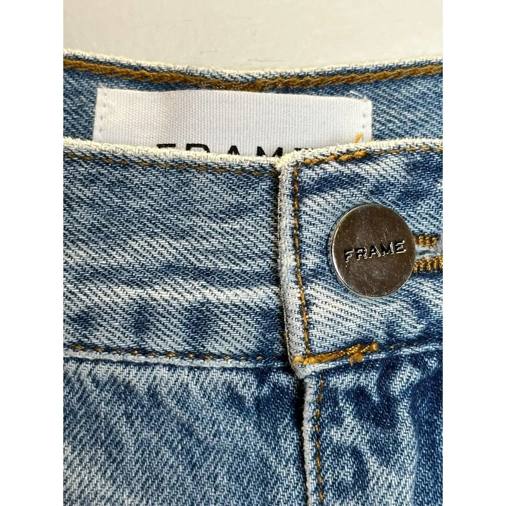 frame denim Frame Women's LLJ576 Chill Size 28 Blue The Lounge Jogger Cropped Jeans NWT - Image 8