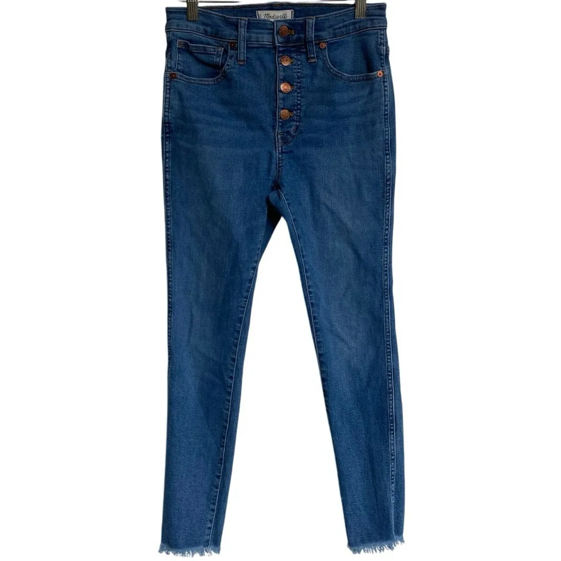 Madewell Petite 10" High-Rise Skinny Crop Jeans| Button-Front‎ TENCEL™ Denim 27P - Image 15