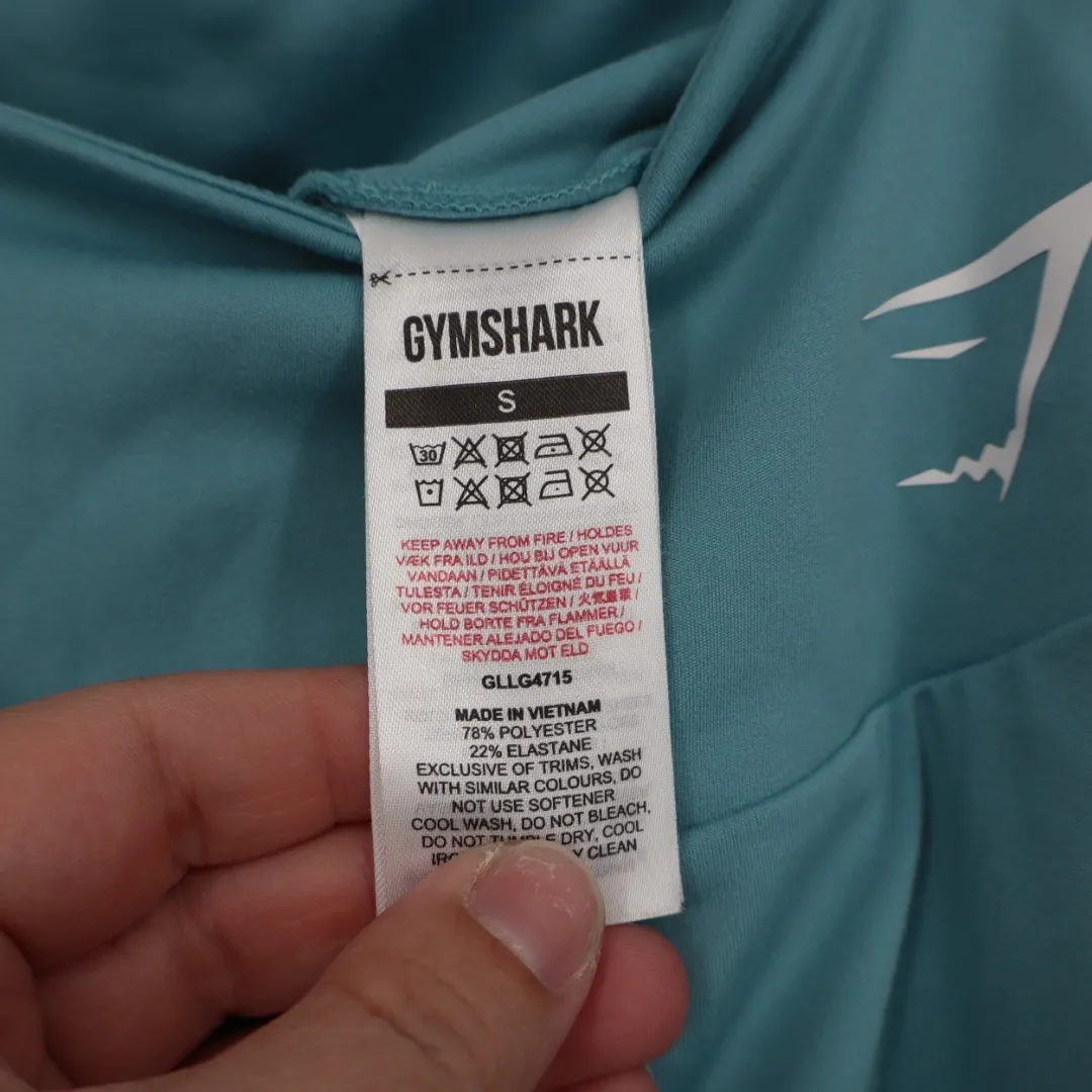 Gymshark Seamless High Waisted Leggings Teal Blue Size S GLLG4715 - Image 4