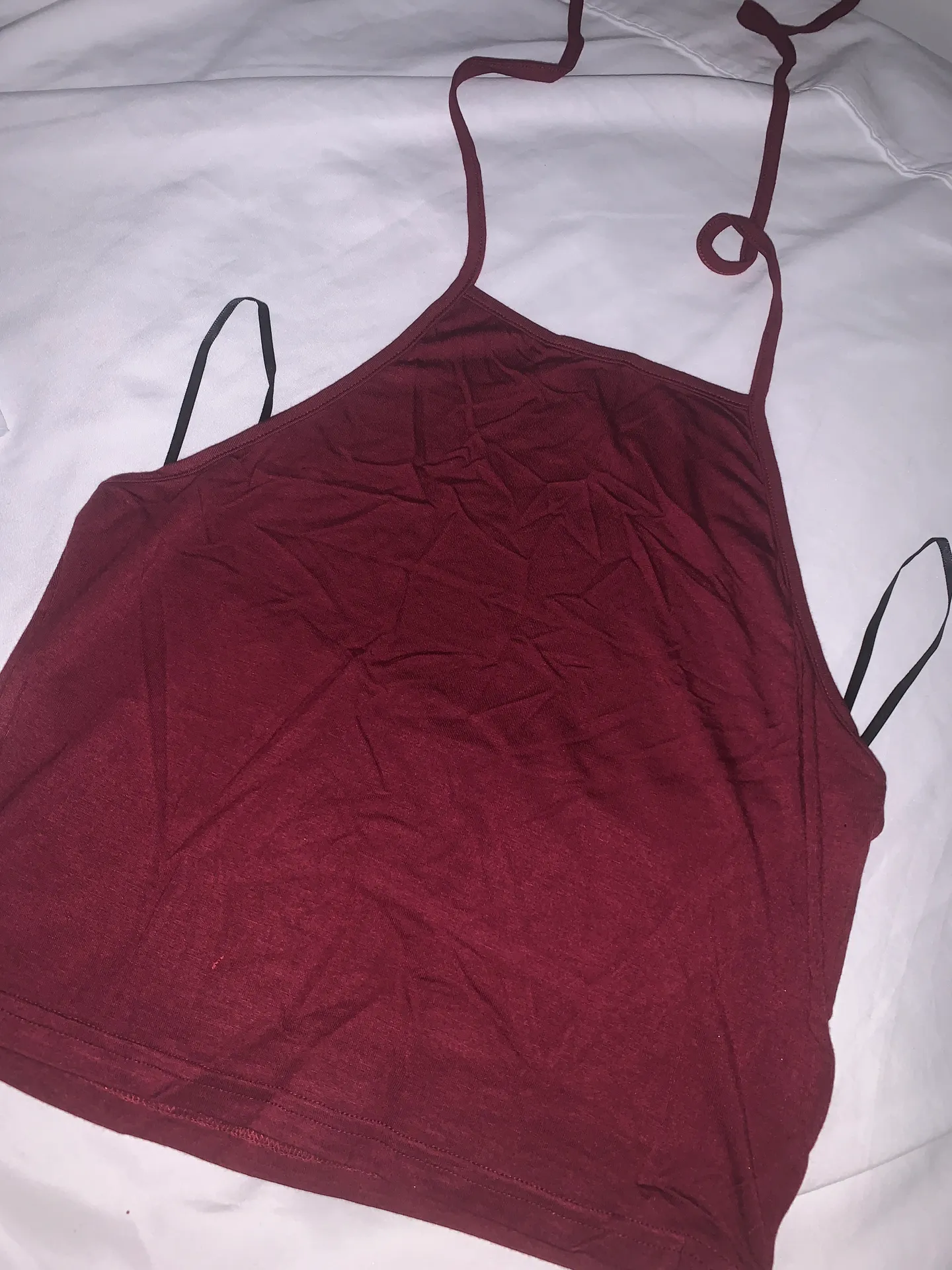 Maroon crop top Red Size M - Image 2