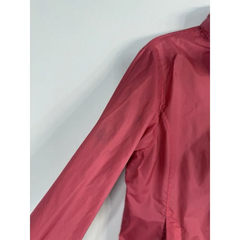 L.L. Bean Vintage Women’s Salmon Hooded Raincoat Windbreaker Jacket O BUX3 Large - Image 4