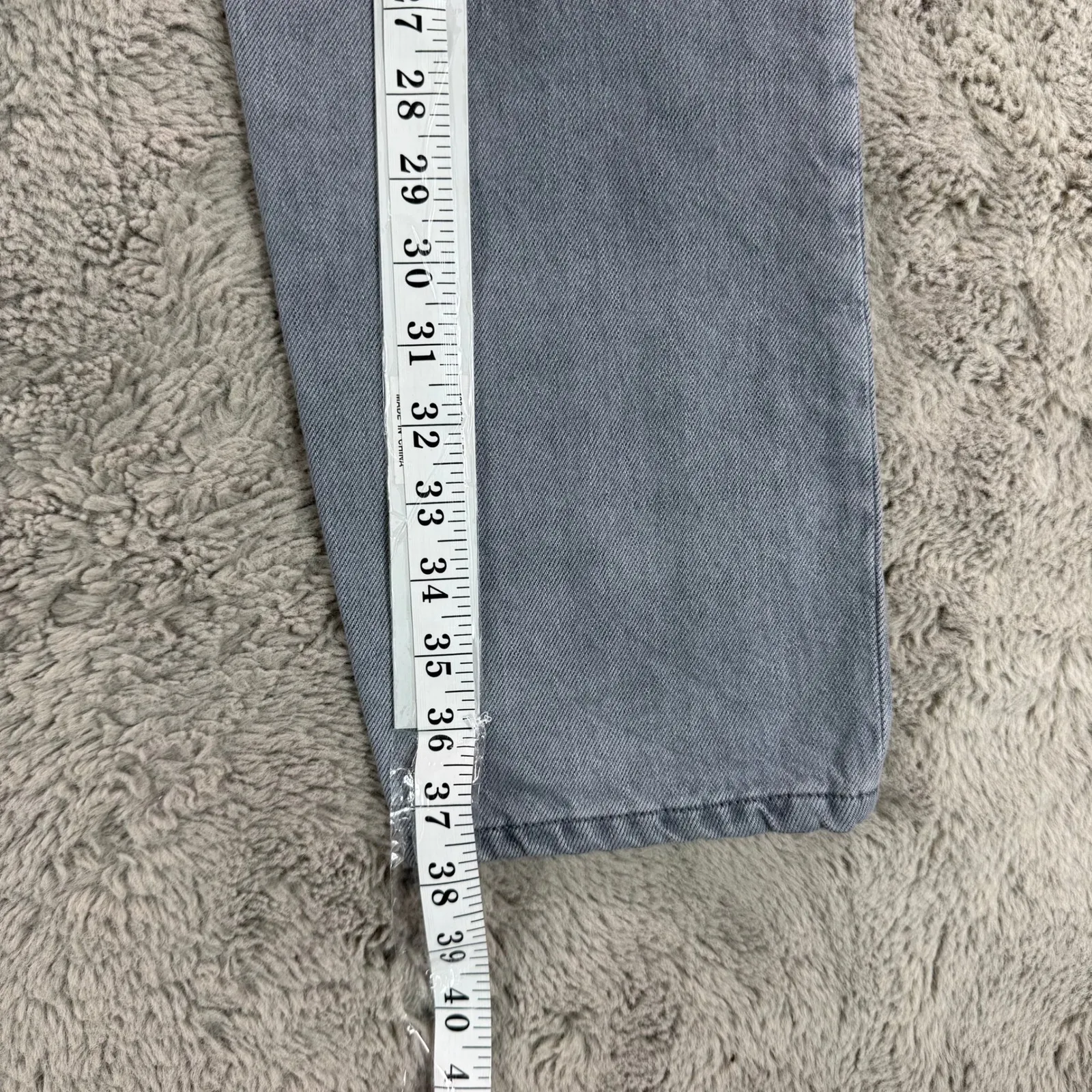 NWT Everlane The Relaxed Straight Jean Mid Rise Grey Denim 25 Regular Button Fly - Image 5