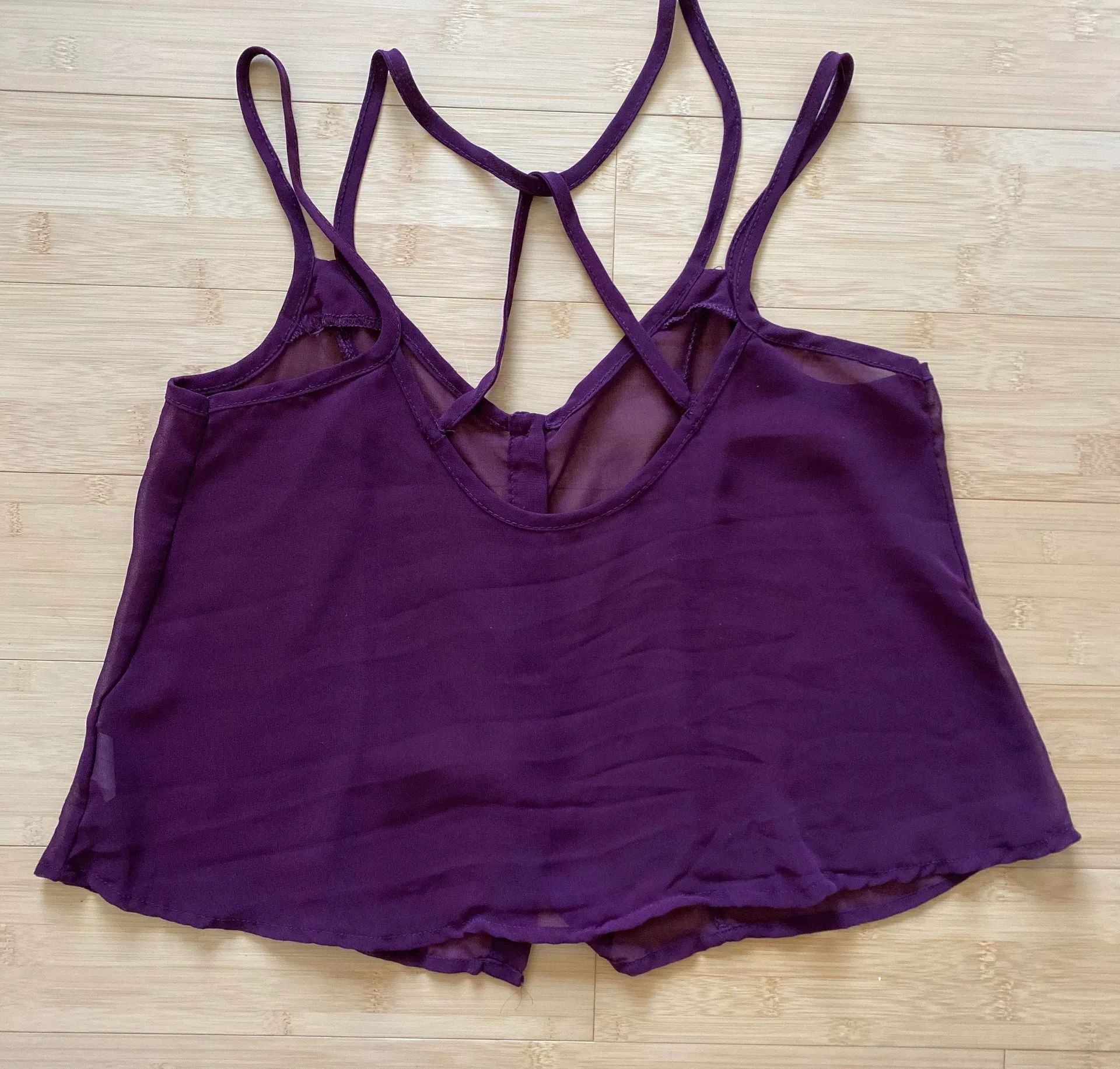 Maroon Sheer Tank - Image 2