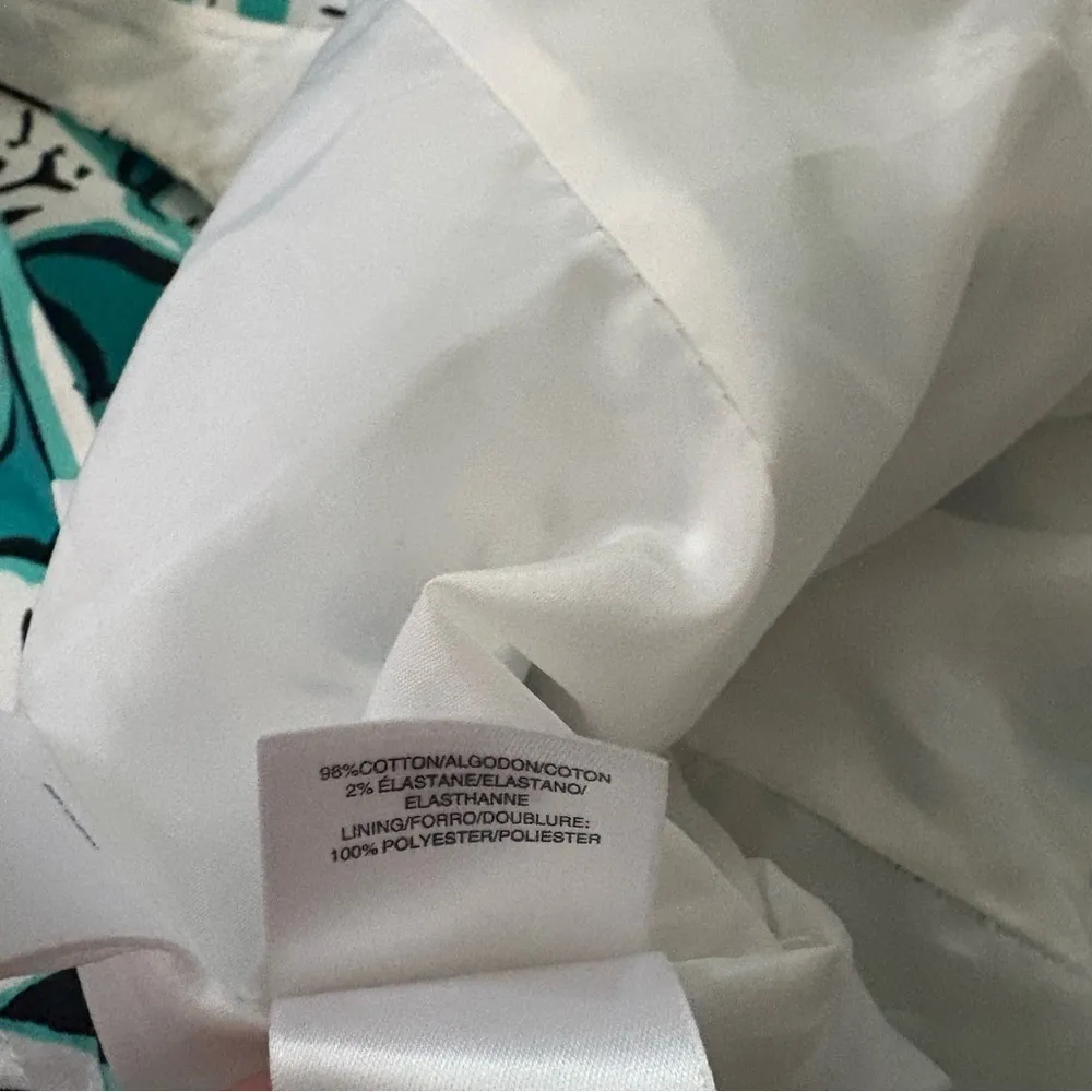 Anne Klein Leaf Print A-Line Dress Size 14 - Image 7