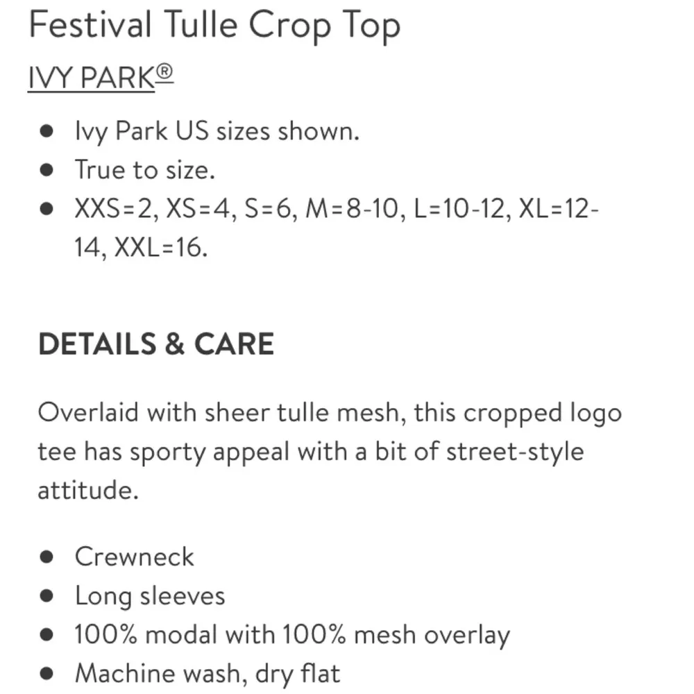NWT Ivy Park Black Festival Tulle Top XXS - Image 15